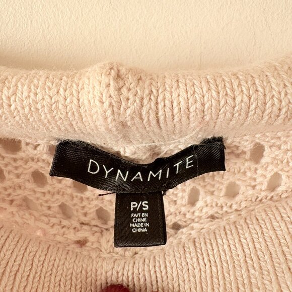 Dynamite Crochet Set Tank + Pants Bundle  Beige Cream Size Small - Picture 8 of 9